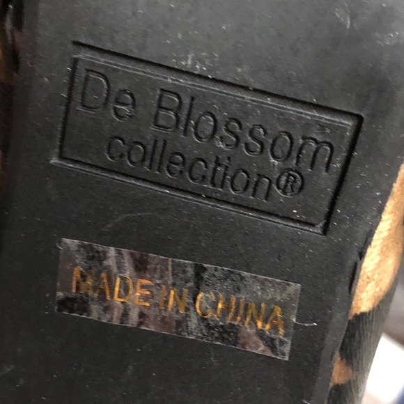 De Blossom Jessica Animal Print Stiletto Heel 6.5 - Picture 5 of 6